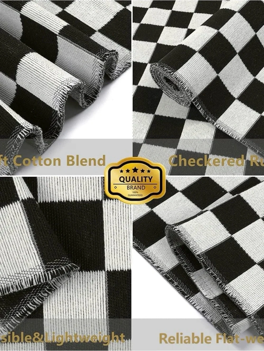 Checkerboard Rug, 2x3 Ft